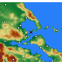 Nearby Forecast Locations - Αγια Κυριακη - Χάρτης