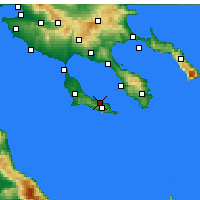 Nearby Forecast Locations - Πευκοχώρι Χαλκιδικής - Χάρτης