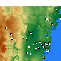 Nearby Forecast Locations - Richmond - Χάρτης