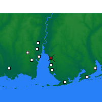 Nearby Forecast Locations - Daphne - Χάρτης