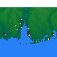 Nearby Forecast Locations - Fairhope - Χάρτης