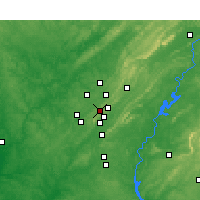 Nearby Forecast Locations - Homewood - Χάρτης