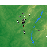 Nearby Forecast Locations - Pelham - Χάρτης