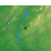 Nearby Forecast Locations - Sylacauga - Χάρτης