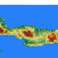 Nearby Forecast Locations - ος Ανωγείων - Χάρτης