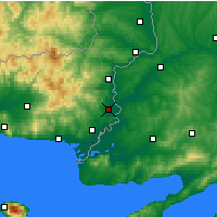 Nearby Forecast Locations - Τυχερό Έβρου - Χάρτης