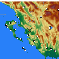 Nearby Forecast Locations - ος Φιλιατών - Χάρτης