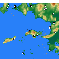 Nearby Forecast Locations - Καρλόβασι Σάμου - Χάρτης