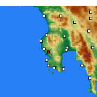 Nearby Forecast Locations - ος Νέστορος - Χάρτης
