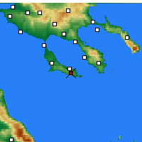 Nearby Forecast Locations - ος Παλλήνης Χαλκιδικής - Χάρτης