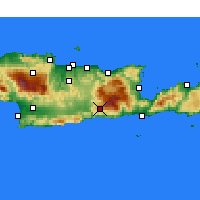 Nearby Forecast Locations - ος Βιάννου - Χάρτης