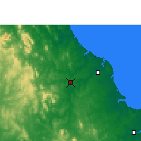 Nearby Forecast Locations - Sunshine Coast - Χάρτης