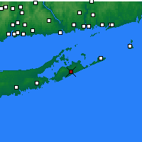 Nearby Forecast Locations - East Hampton - Χάρτης