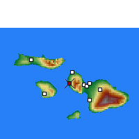 Nearby Forecast Locations - Lahaina - Χάρτης