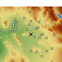 Nearby Forecast Locations - Tempe - Χάρτης