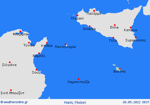 Επισκόπηση Μάλτα Ευρώπη Προγνωστικοί χάρτες 