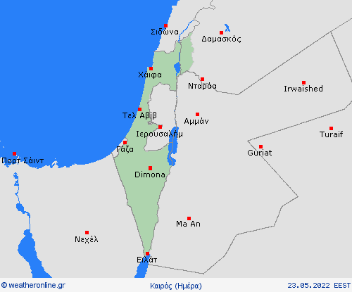 Επισκόπηση Ισραήλ Ασία Προγνωστικοί χάρτες 