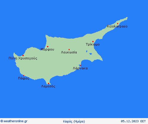 Επισκόπηση Κύπρος Ευρώπη Προγνωστικοί χάρτες 