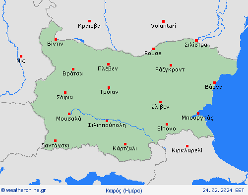 Επισκόπηση Βουλγαρία Ευρώπη Προγνωστικοί χάρτες 